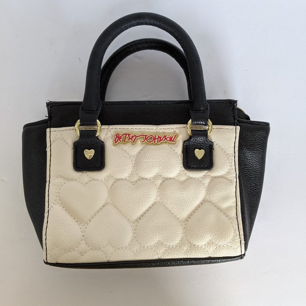 Betsey Johnson "Be Mine" Quilted Hearts Mini Purse - image 1